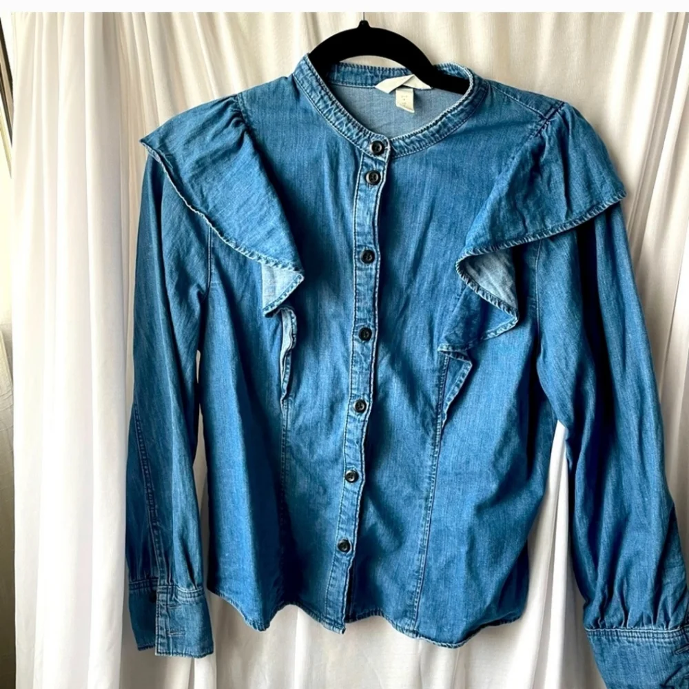 H£M denim shirt - Picture 2 of 3